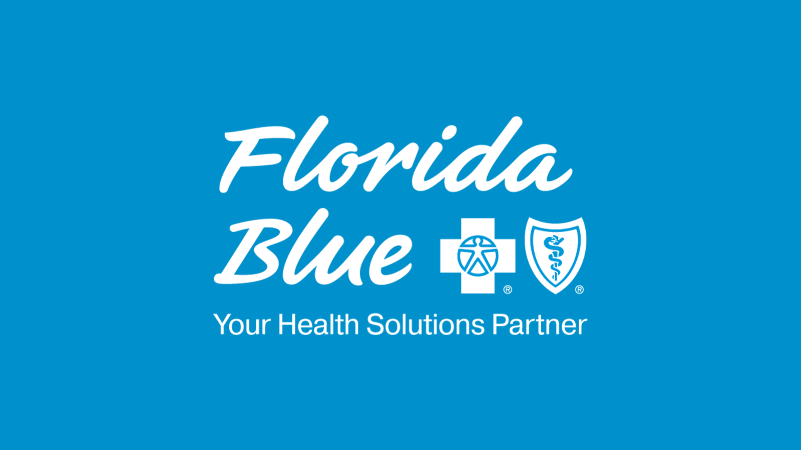Florida Blue Logo Blue Background Stacked Florida Blue Logo Blue Background Stacked